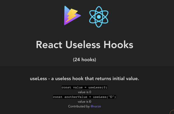 React Useless Hooks